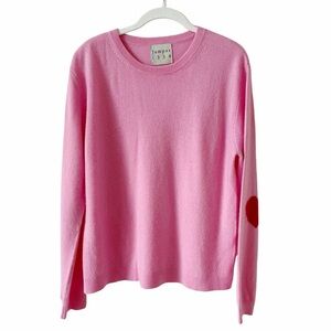 Jumper 100% Cashmere Sweater Bubblegum Size 3 Hearts Valentine Luxury Colorful